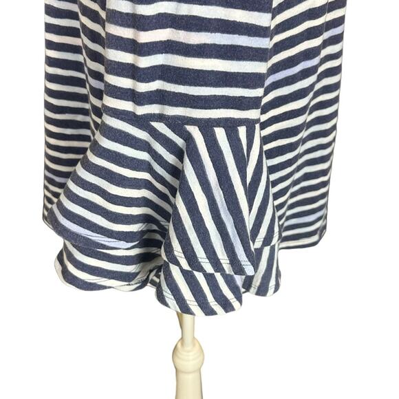 Lane Bryant Striped Tie Dye Knit Top Ruffle Sleeve Size 14/16 - Picture 3 of 7